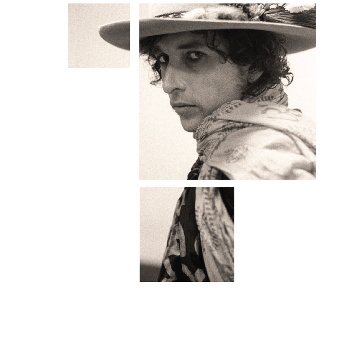 Portrait graphic of Bob Dylan